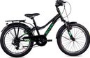 S’COOL troX  vélo enfant  6 vitesses  Noir/Vert néon