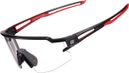 Lunettes de vélo photochromiques Rockbros 10173 UV400 - noir et rouge