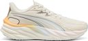 Puma Velocity Nitro 4 Run Club Laufschuhe für Damen, beige/mehrfarbig