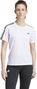 adidas Own the Run 3-Stripes White Women's short sleeve jersey