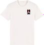 T-Shirt Unisex Çois 'Adventure begins where the paved road ends' White