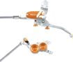 Hope Tech 4 V4 Disc Break - Front Silver / Orange Braided Hose 