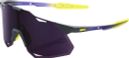 100% Hypercraft XS Glasses - Matte Metallic Shine - Dark Purple Lenses