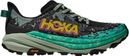 Hoka Speedgoat 6 Trail Shoes Black/Green Women's