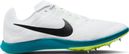 Chaussures Running Nike Zoom Rival Distance Blanc Vert Homme