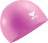 Cuffia da nuoto rosa in silicone