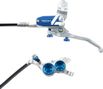 Hope Tech 4 V4 Disc Break - Front Silver / Blue Standard Hose