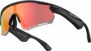 Sunglasses sport Bluetooth lenses polarisés red