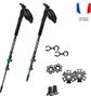 Bâton Grande Randonnée Télescopique - B-LIGHT CARBON ALU MK2 - SAPHIR