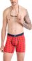 Saxx Vibe Xtra Fly Summer Catch Boxer Red Men's