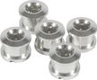 Forward Alu 6.5mm x5 Chainring Bolts Silver