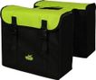 Greenlands Sac double  noir-vert. taille 38x34x13cm. capacité totale 35L