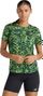 New Balance London Edition RC Essential Printed Kurzarm-Shirt Gelb/Grün für Damen