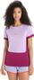 Women's Icebreaker ZoneKnit Purple/Pink Merino Short Sleeve T-Shirt