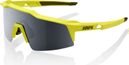 Glasses 100% Speedcraft SL Soft Tact Banana Black / Glasses Black Mirror