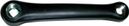 MANIVELLE GAUCHE ACIER RECOUVERTE PLASTIQUE 152mm NOIRE.