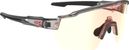 Lunettes AZR Kromic Race RX Crystal Noir verni/Noir/Écran Kromic irisé rouge multicouche