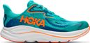 Hoka Clifton 10 Blue/Orange Running Shoes for Kids
