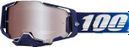 100% Armega Blue Goggle - HiPER Silver Flash Mirror Lenses