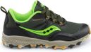 Children's Trail Running Shoes Saucony Peregrine 12 Shield Black Green