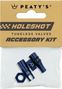 Peaty's Tubeless-Ventilkappen V2 Holeshot Fast Flow Marineblau
