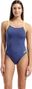 Maillot de Bain Arena Team Dos Challenge Uni Bleu/Noir/Vert Femme