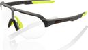 100% S2 Soft Tact Black / Yellow / Photochromic Clear Lenses