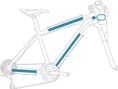 Kit Protections Clearprotect vélo Invisible Pack L Finition Mat