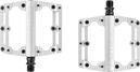 Paire de Pédales Plates Deity Black Kat Argent