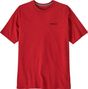 Maglietta Patagonia P-6 Logo Responsibili-Tee Rosso Uomo