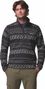 Columbia 1/2 Zip Sweater Weather Printed III Grey Fleece 
