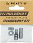 Peaty's Tubeless Valve Caps V2 Holeshot Fast Flow Silver