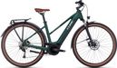 Cube Touring Hybrid One 500 Trapezio Bicicletta ibrida elettrica Shimano Alivio 9S 500 Wh 700 mm Verde scuro 2023