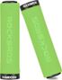 Paire de poignées de vélo en éponge - vert et noir