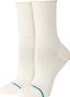 Stance Rolled Cuff Quarter Ivory Socks