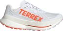 adidas Terrex Agravic Speed Ultra Trail Running Shoes, White/Orange, Men's