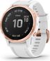 Garmin fenix 6S Pro GPS Watch Rose Gold-tone with White Band