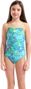Arena Stars Blue/Multicolor Girls' Swimsuit