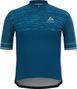 Odlo Zeroweight Ceramicool Pro Short Sleeve Zip Jersey Blue
