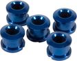 Pack de 5 vis INSIGHT pour couronne 6.5 x 4mm alu bleu