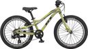 GT Somper Ace 7V 20'' 2022 Verde musgo brillante Bicicleta de montaña semirrígida para niños de 6 a 8 años