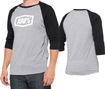 T-Shirt 100% Tech Essential 3/4 Sleeve Gris / Noir
