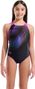 Arena Pinwheel Black/Purple Girls' Swimsuit