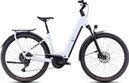 VTC Électrique Cube Kathmandu Hybrid One 800 Easy Entry Shimano Cues 10V 800 Wh 700 mm Blanc Bleu Polar 2025