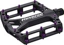 Reverse Black One Flat Pedals - Purple