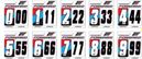 Number for Forward Plate White