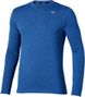 Maglia a manica lunga Mizuno Core Impulse blu da uomo