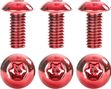 Kit di 6 Viti per disco NEATT Inox M5x10 mm Rosso