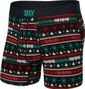 Boxer Saxx Ultra Soft Brief Fly Holiday Sweater Noir