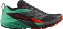 Zapatillas de trail Salomon Sense Ride 5 Negro/Verde/Rojo